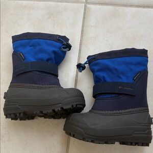 Columbia Kids' Navy and Black Snow Boots